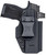Rounded Gear RGUNVRSLCMPCTBLK Universal Kydex IWB Black Kydex Belt Clip Fits Compact Sized Handguns Right Hand TSW|166165