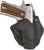 1791 Gunleather ORBH1SSBLR BH1 Optic Ready OWB Stealth Black Leather Belt Slide Fits 4-5" 1911 Right Hand TSW|151479