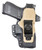 DeSantis Gunhide 230KJ1LZ0 Hyeye IWB Black Kydex Compatible w/ Glock 19/23/32/45/19x/19 Gen 5 Ambidextrous TSW|186981