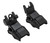 NcStar VMARFLC Pro Series Flip Up Front and Rear Sights Black Flip Up for AR-Platform TSW|132557