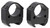 Talley TMS10H Modern Sporting Black Anodized Aluminum 1" Tube High Picatinny Rail 0 MOA TSW|134915