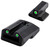 TruGlo TGTG231N3 Tritium Black | Green Tritium Front Sight Green Tritium Rear Sight TSW|135942