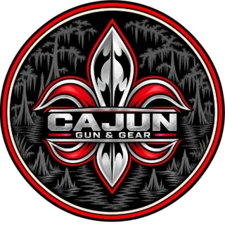 a logo image for the website cajun gun and gear