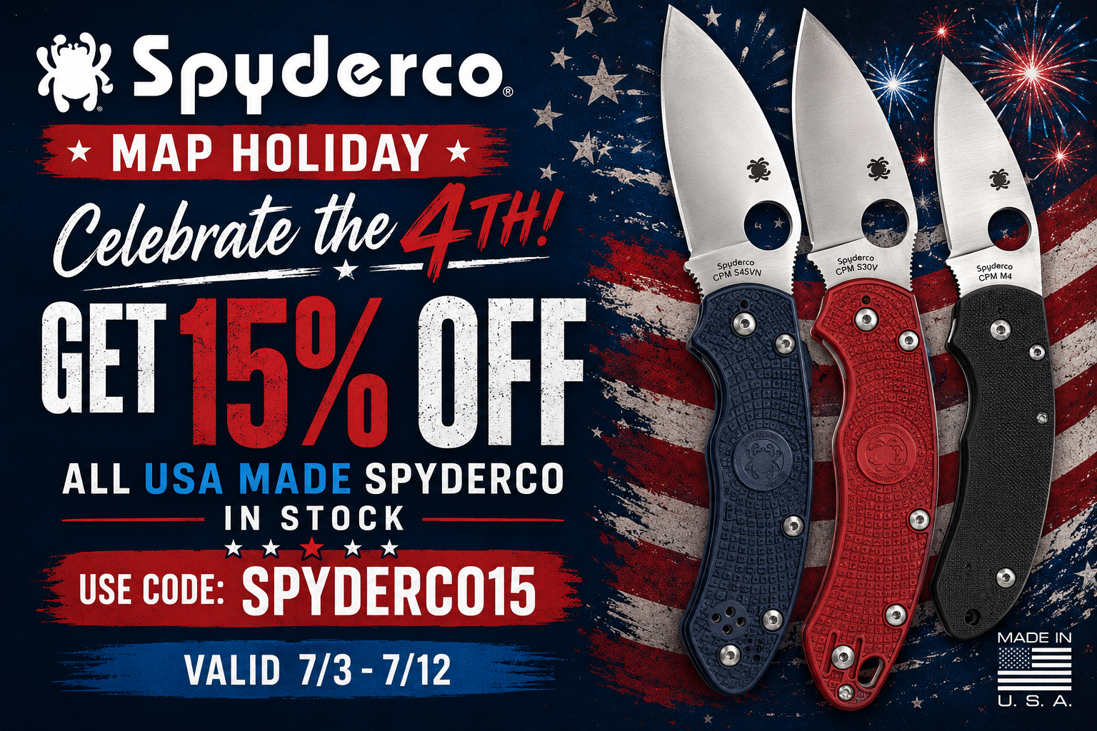 Spyderco 15% Off Coupon