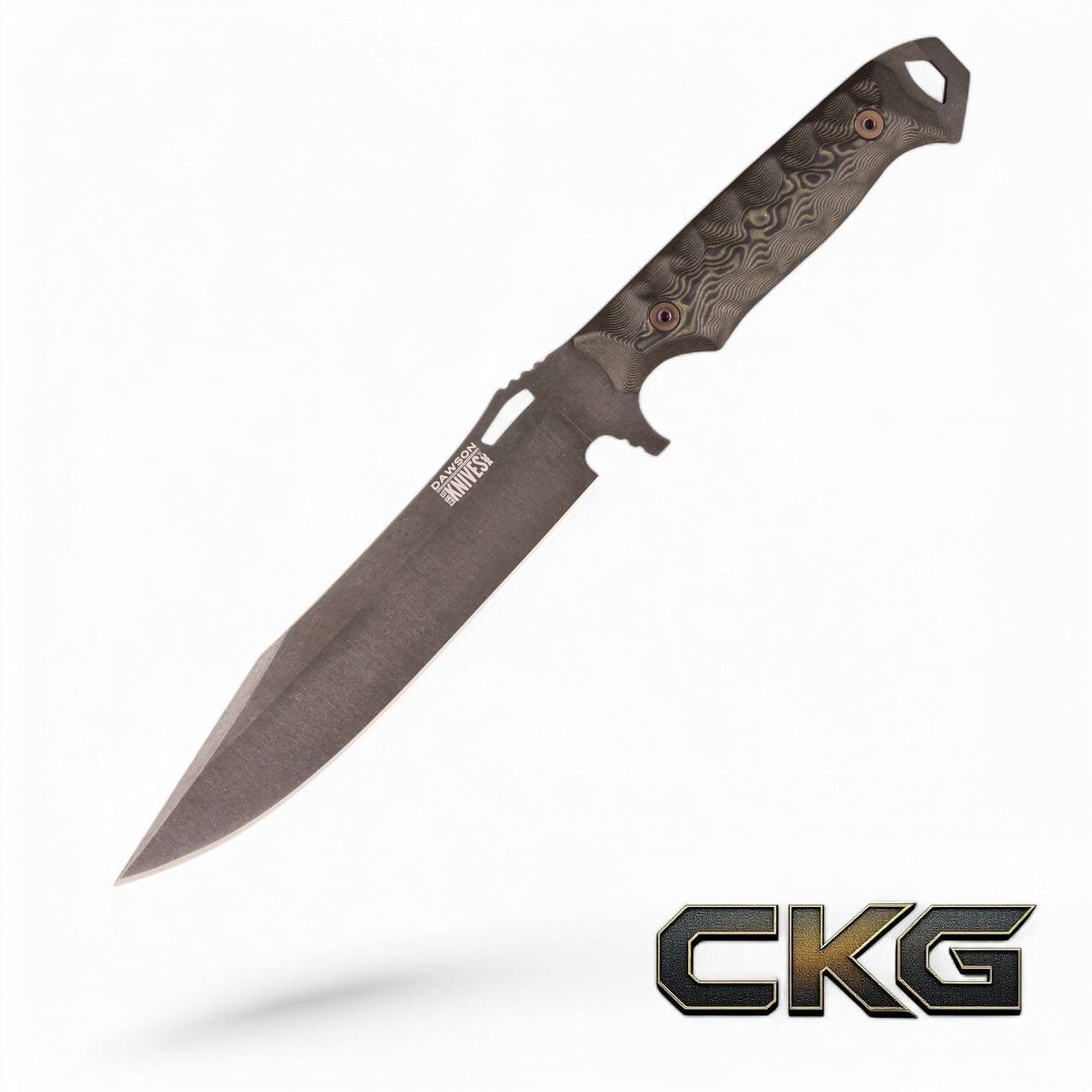 Dawson Knives Marauder XL Gen 2 | Midnight Forest Camo G-10 Knife