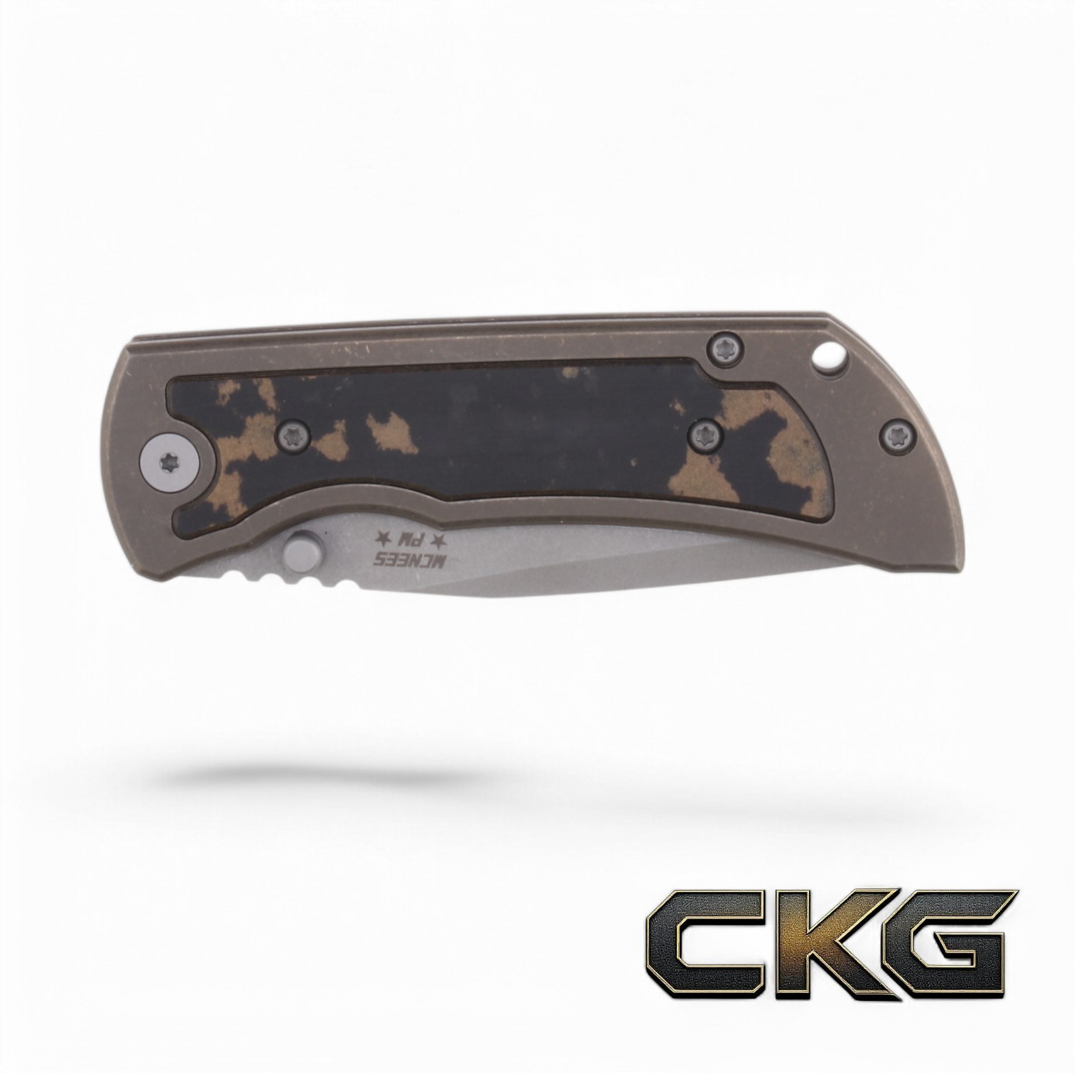 McNees Knives MAC2 3.5- Atomic Bronze cowboy Richlite Inlay