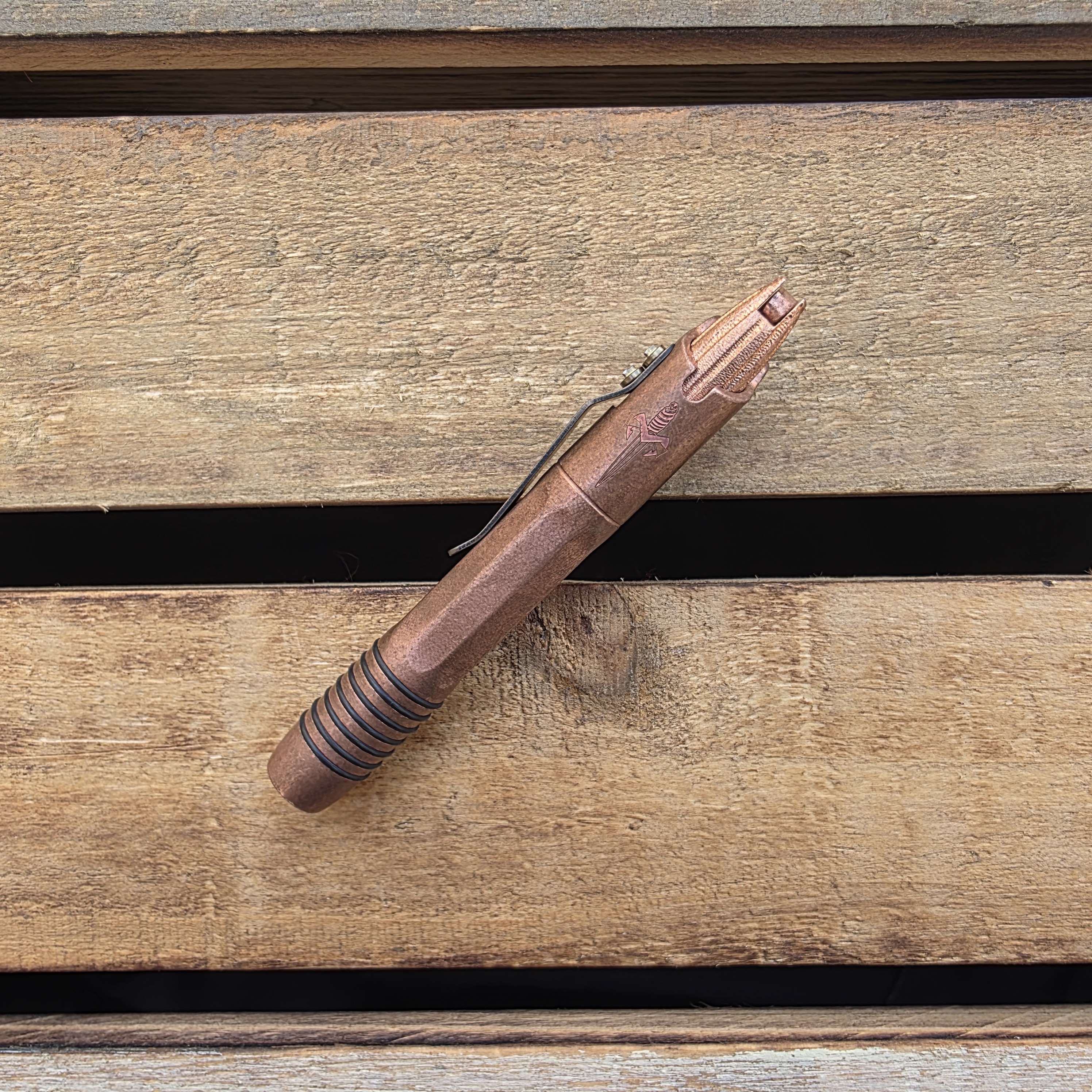 Microtech Siphon II Cryo Ice Copper Pen - Elegant & Durable