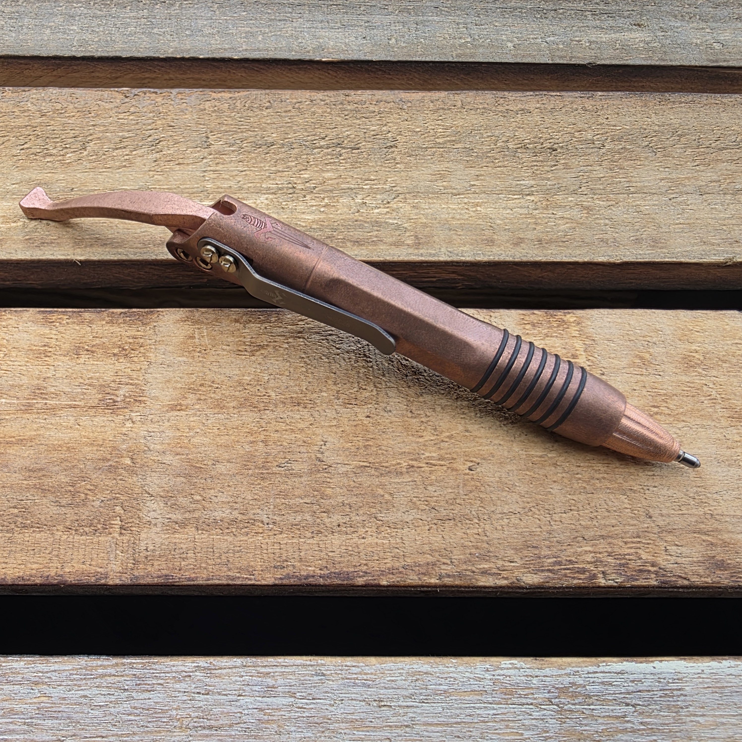 Microtech Siphon II Cryo Ice Copper Pen - Elegant & Durable