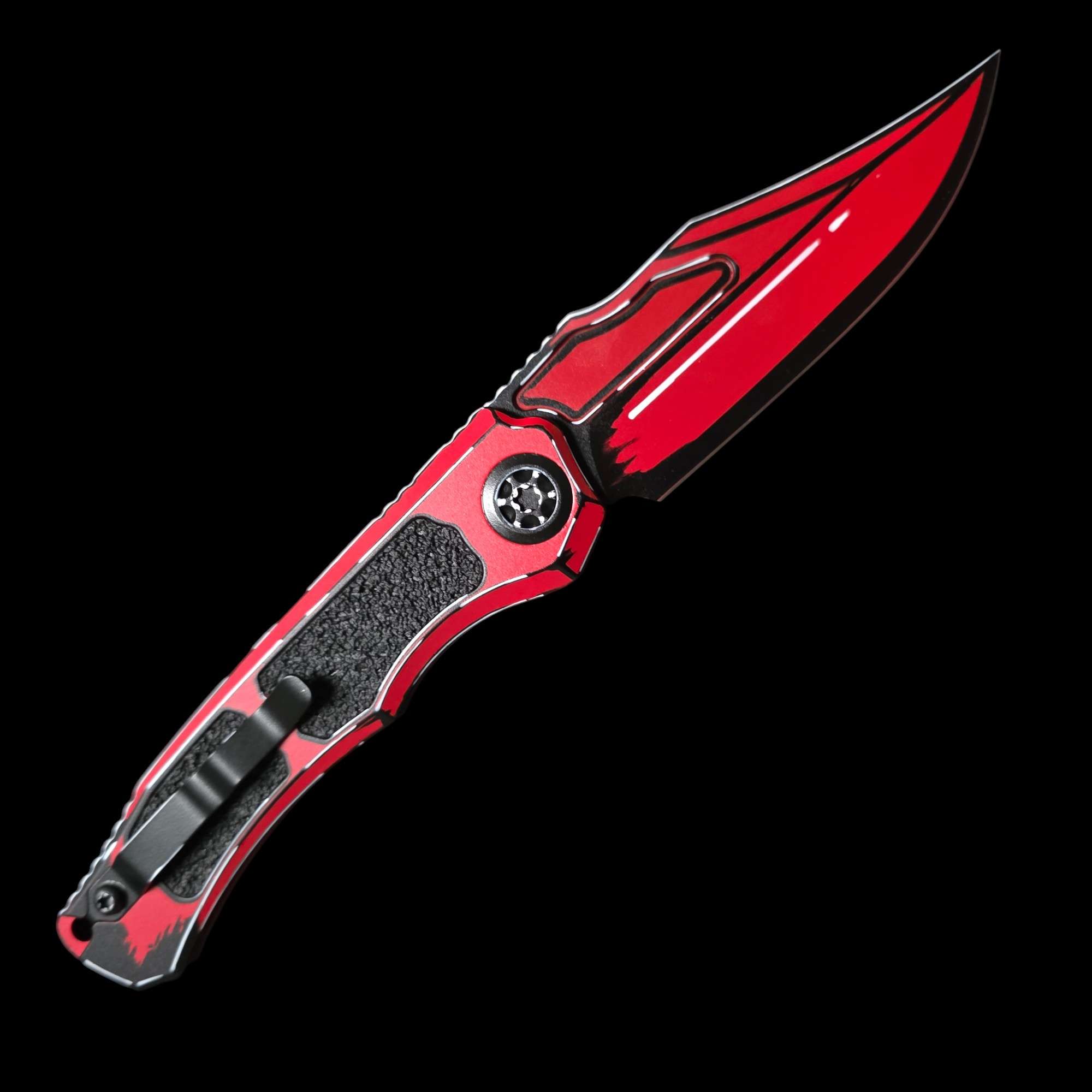 Heretic Knives Wraith Auto Cel Shade Red