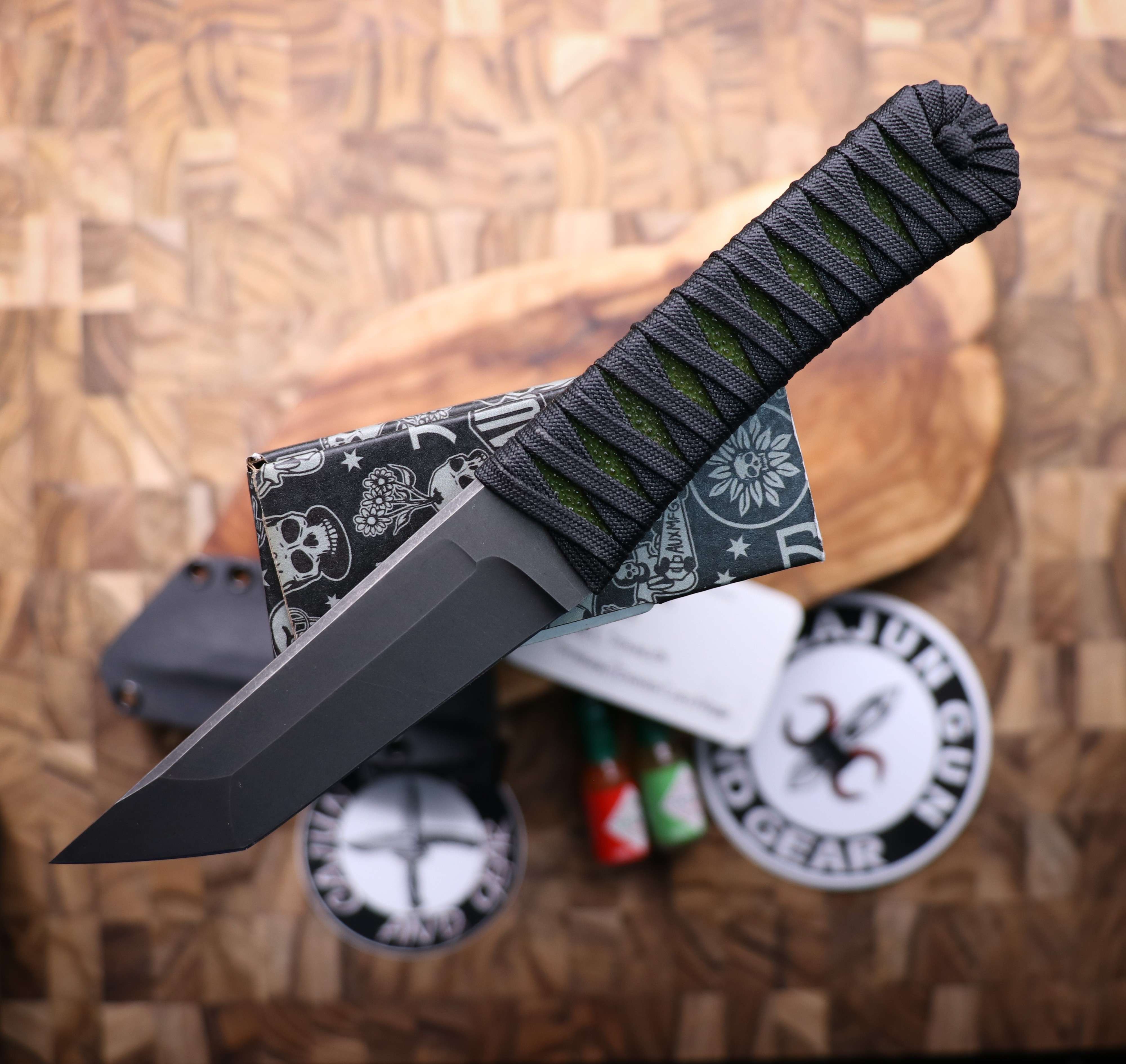 Auxiliary Manufacturing KTK Tanto Evergreen Stingray Knife