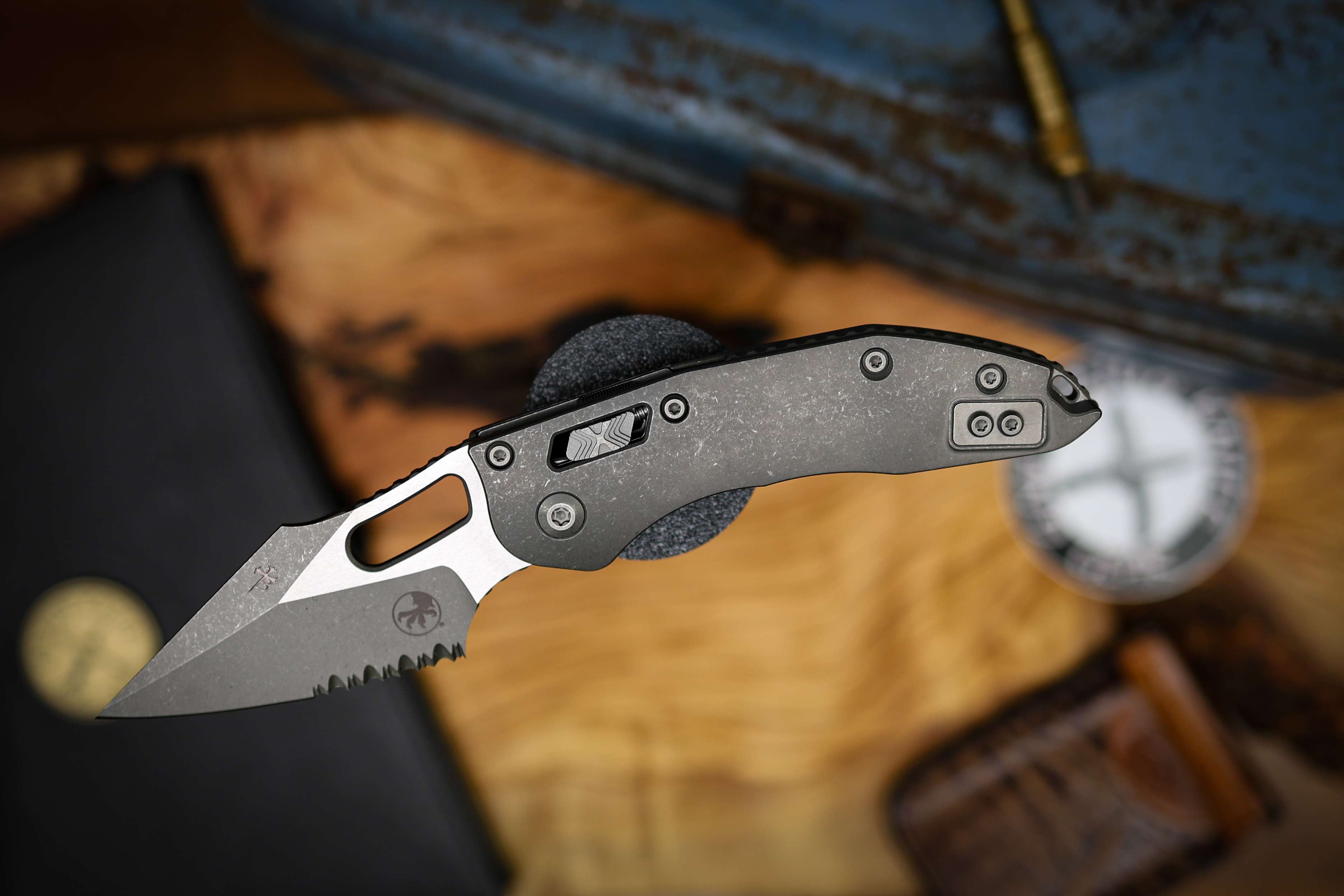 Microtech Stitch Ram Lock Knife - Marfione Select Apocalyptic