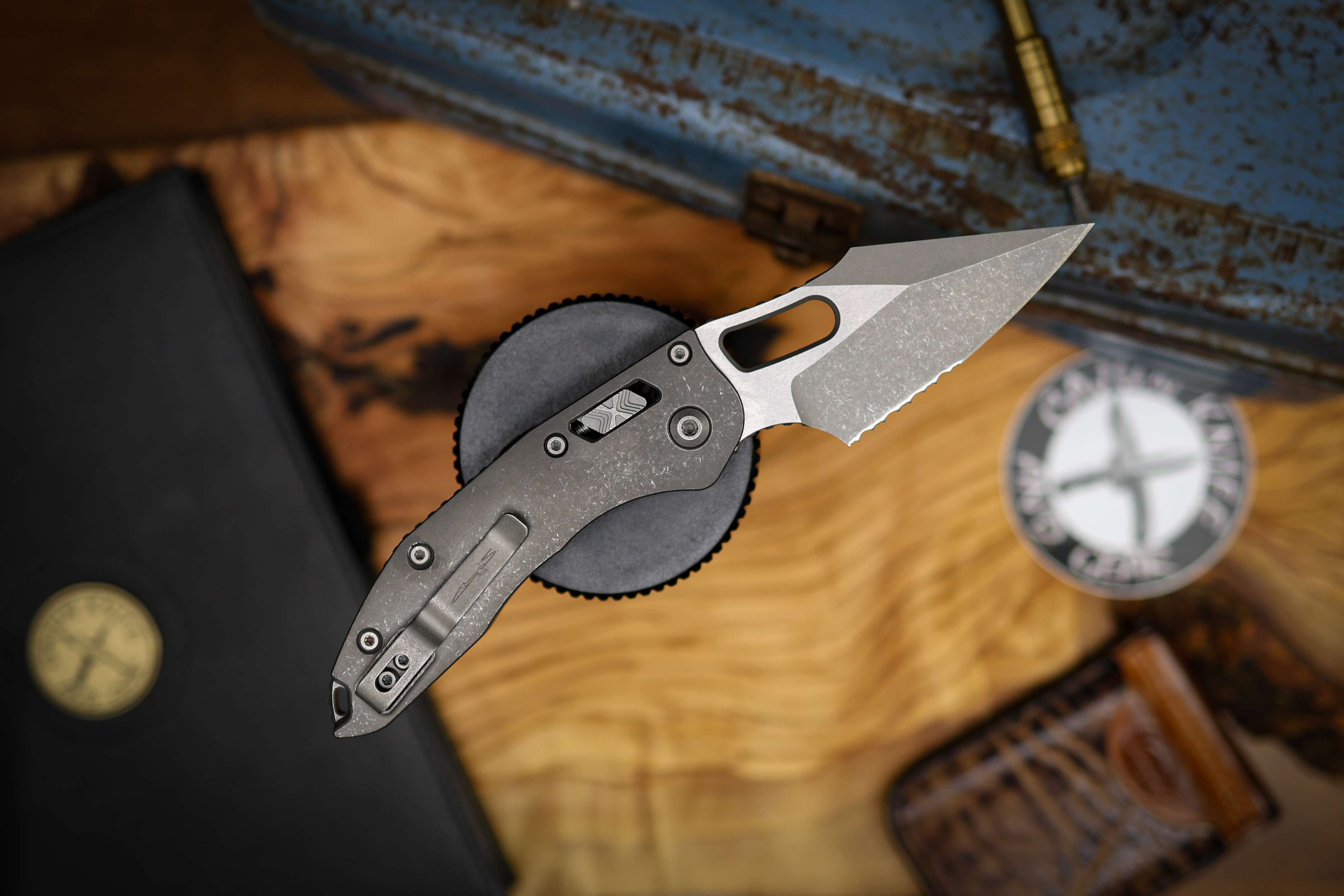 Microtech Stitch Ram Lock Knife - Marfione Select Apocalyptic