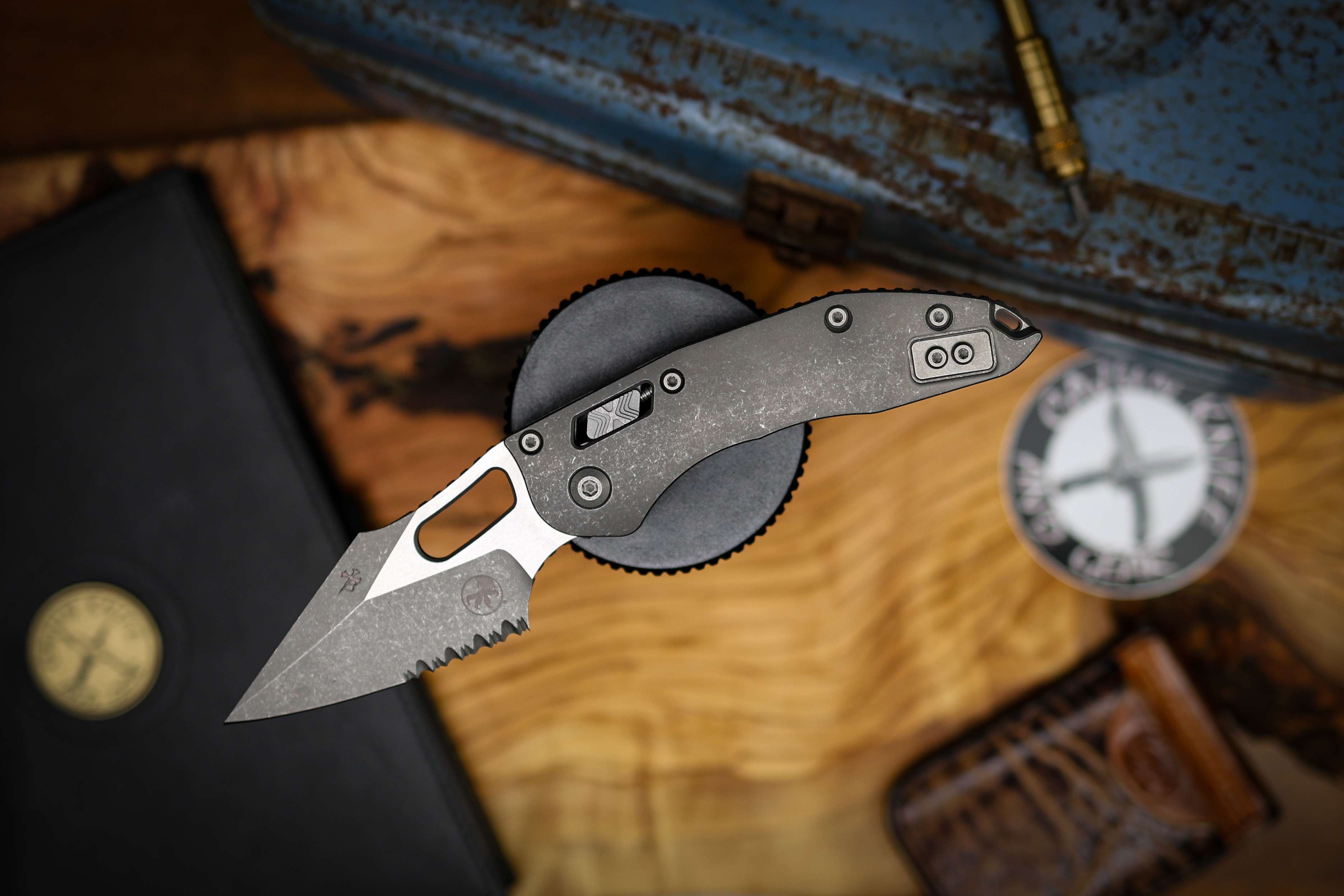 Microtech Stitch Ram Lock Knife - Marfione Select Apocalyptic