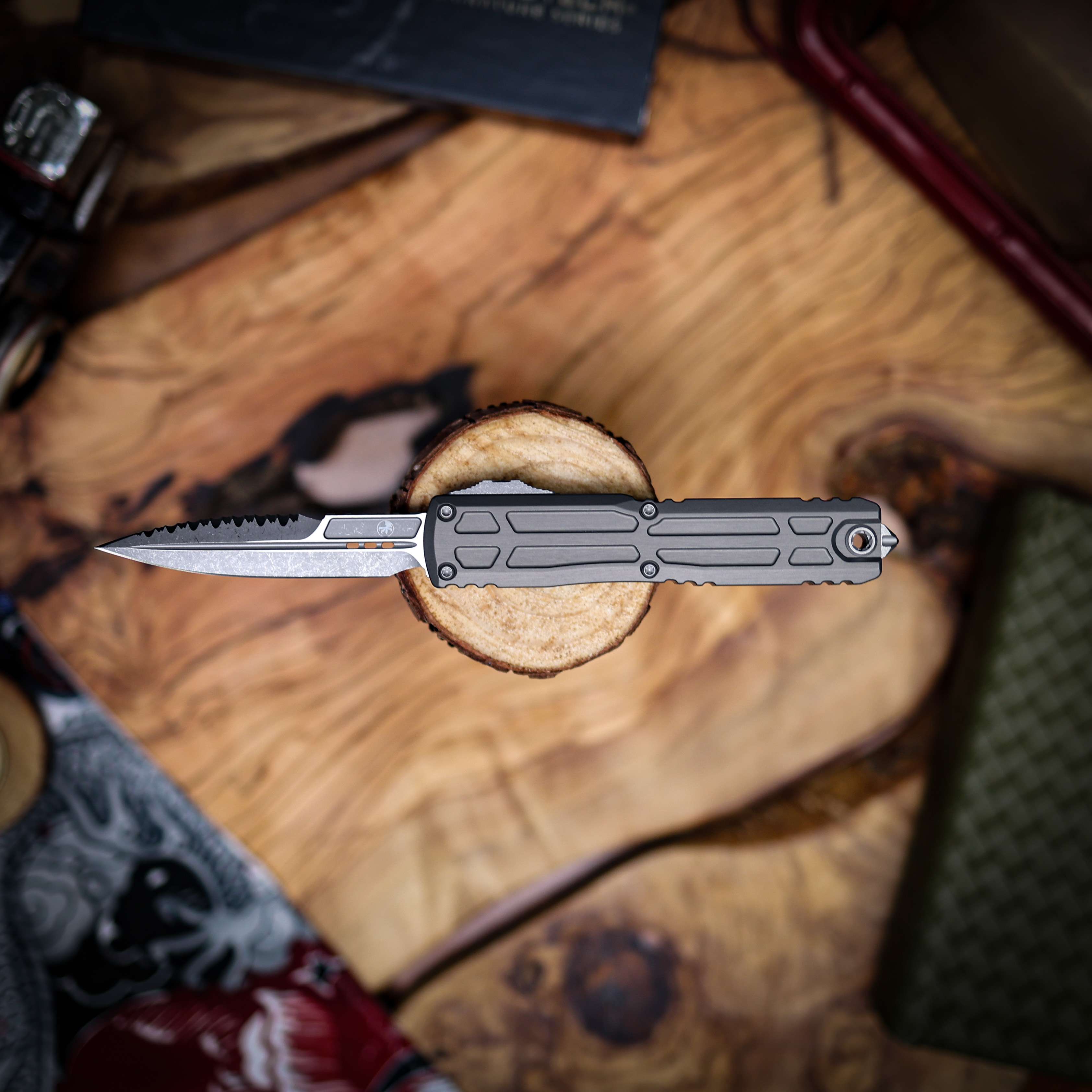 Microtech Ultratech EX-ZBP Bayonet Knife | Natural Apocalyptic
