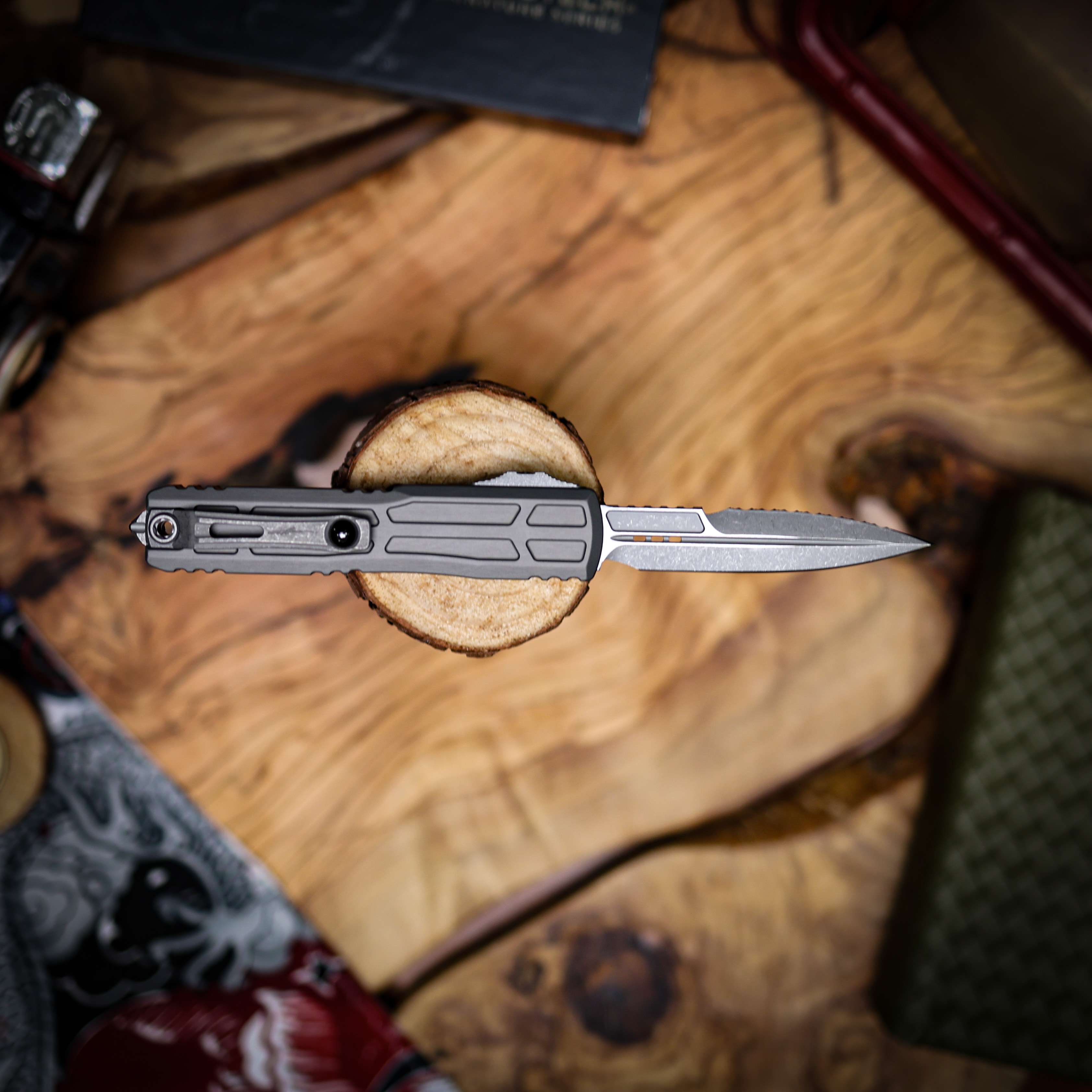 Microtech Ultratech EX-ZBP Bayonet Knife | Natural Apocalyptic
