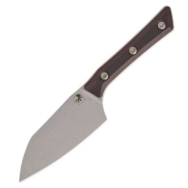Microtech 6" Utility Knife | Stonewash Black Cherry G-10 | Precision ...