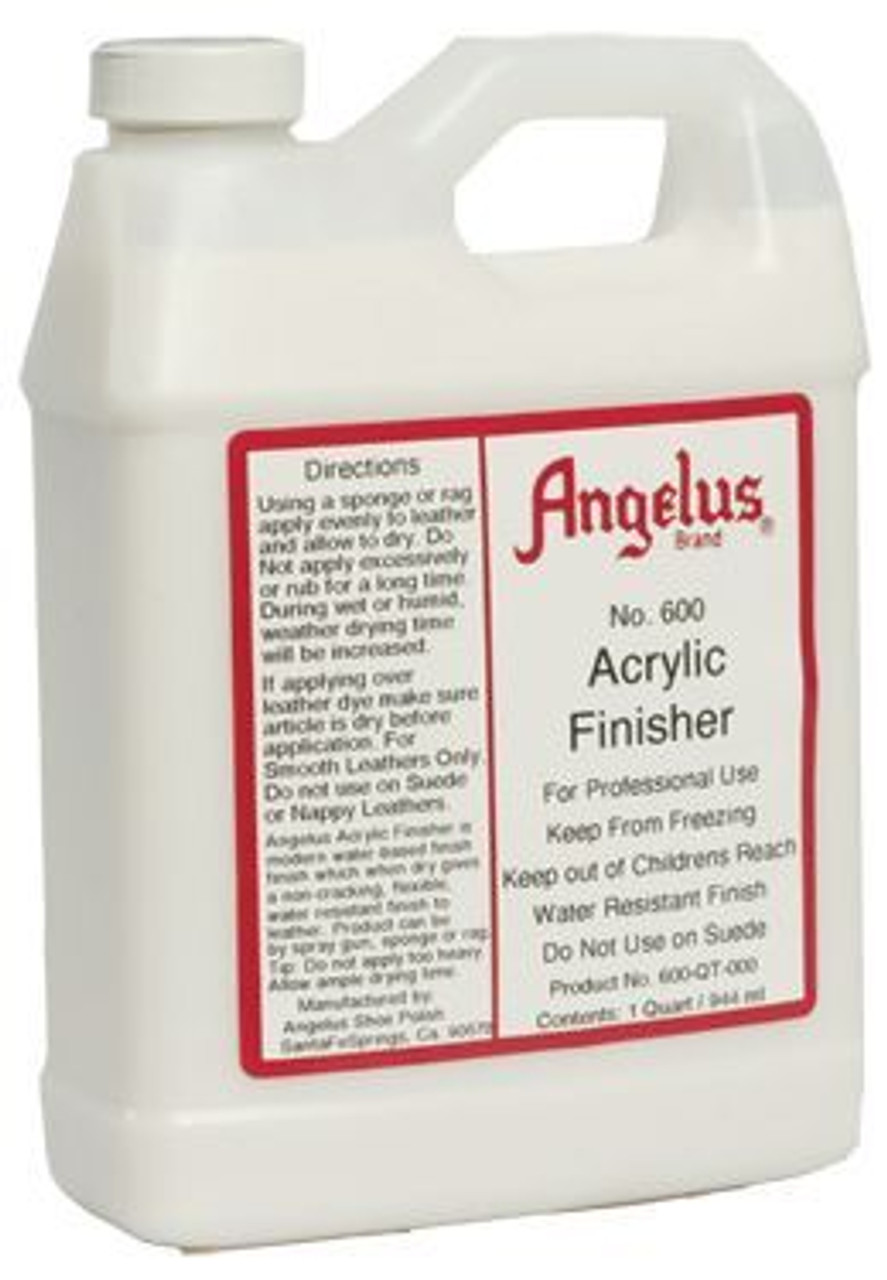 Angelus Acrylic Finisher High Gloss Clear Quart - Fore Supply Company