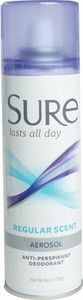 Sure Anti-Perspirant Deodorant Regular 6 oz. Aerosol - Blue Can Sure Anti-Perspirant Deodorant Regular 6 oz. Aerosol - Blue Can