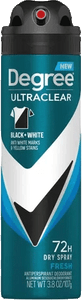Degree for Men Ultra Clear 4.8oz Dry Spray AP/Deod. - Fresh Degree for Men Ultra Clear 4.8oz Dry Spray AP/Deod. - Fresh