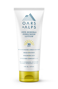 Oars & Alps 100% Mineral Sunscreen SPF 30 6 oz. Lotion Oars & Alps 100% Mineral Sunscreen SPF 30 6 oz. Lotion