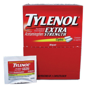 Tylenol Extra Strength Caplets  - 50 Packages (2 Tablets Per Package) Tylenol Extra Strength Caplets  - 50 Packages (2 Tablets Per Package)
