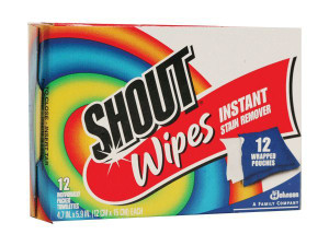 Shout Wipe Towellettes 36 per box