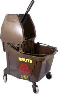 Rubbermaid Mop Combo w/Down Press Wringer Brown 35 qt (S) Rubbermaid Mop Combo w/Down Press Wringer Brown 35 qt (S)