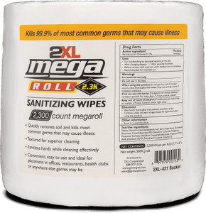 2XL Mega Roll Hand Sanitizing Wipes- 2,300 Count 2XL Mega Roll Hand Sanitizing Wipes- 2,300 Count