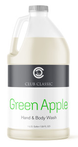 Club Classic Green Apple Hand & Body Wash - Gallon Club Classic Green Apple Hand & Body Wash - Gallon