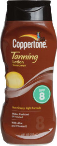 Coppertone Tanning Lotion SPF #8 8 oz.