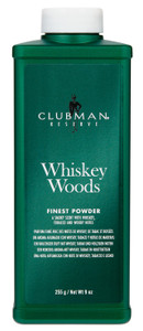 Clubman Reserve Whiskey Woods Cornstarch Powder - 9 oz. Shaker Clubman Reserve Whiskey Woods Cornstarch Powder - 9 oz. Shaker