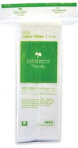 Intrinsics Petite Cotton Wipes 4" x 4" 8 -ply (200 per bag) Intrinsics Petite Cotton Wipes 4" x 4" 8 -ply (200 per bag)