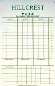 Imprinted Score Sheets Gin/Bridge (MO)(S) Imprinted Score Sheets Gin/Bridge (MO)(S)