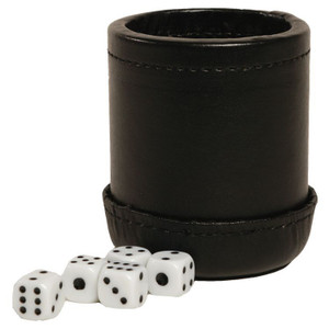 FORE Leatherette Dice Cup+5 Dice