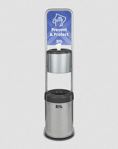 2XL Verte Stand Dispenser & Trash 2XL Verte Stand Dispenser & Trash