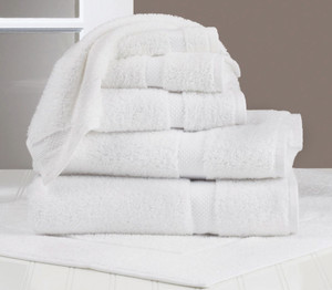 Wash Cloth - Whole Solutions 13x13 Hemmed -White (1.75lbs) (25dz/cs)