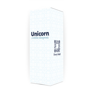 Unicorn 100% Organic Cotton Tampon 6 boxes of 60 - (360/cs)