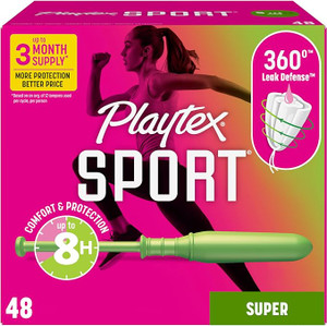 Playtex SPORT REGULAR Fragrance Free Tampons 4bx/36s/un(3un/cs)