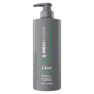 - Dove Men+Care Fresh Clean 2-In-1 Shampoo With Pump, 18oz, 4/cs
