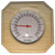 Natural Wood Encased Thermometer 4" Round