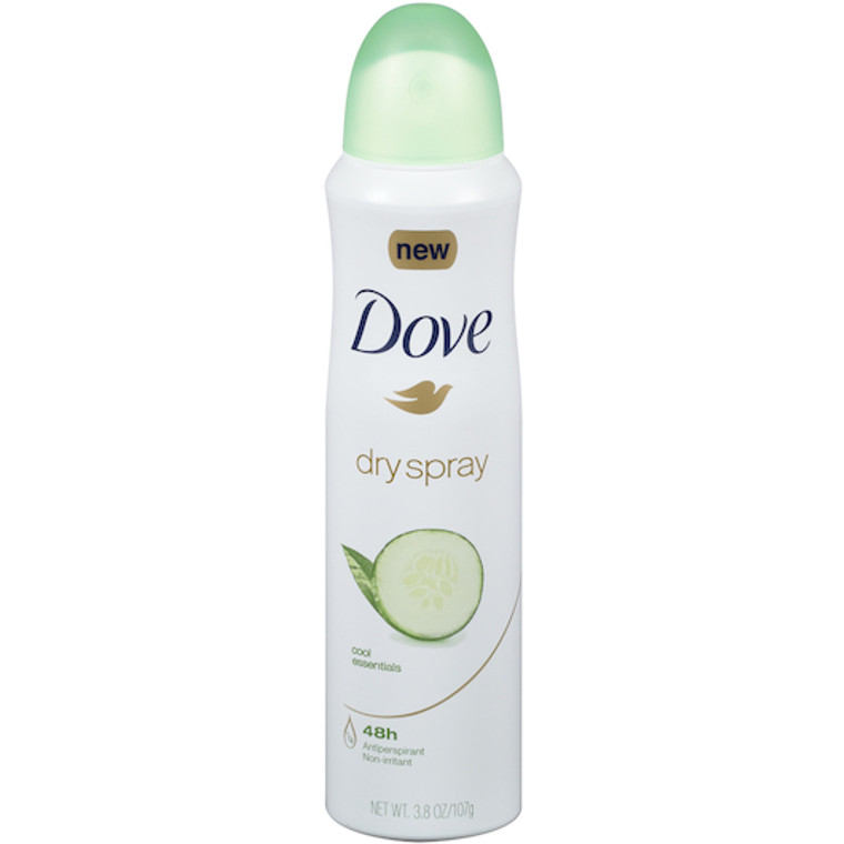 Dove Advanced Care Dry Spray Go Fresh 48hr AP/Deo. 3.8 oz  - Cool Essentials (Green)