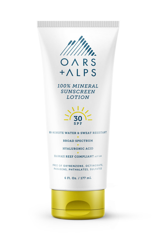 Oars & Alps 100% Mineral Sunscreen SPF 30 6 oz. Lotion