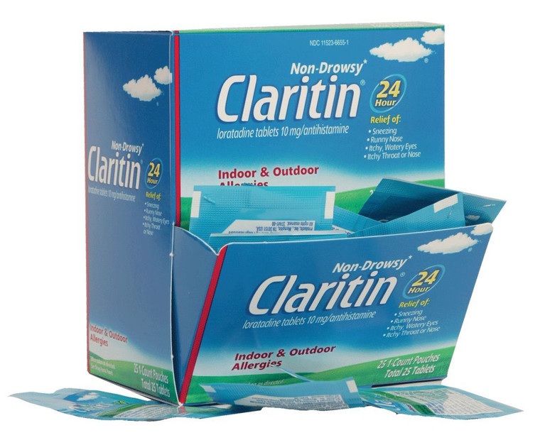 Claritin Dispenser Box 25-1's per unit