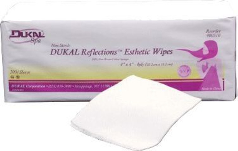 Reflections Esthetic Wipes 4" x 4" 4 Ply (200 per bag)