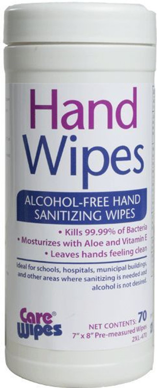 Care Wipes Hand Wipes 7"x8" - 70 count