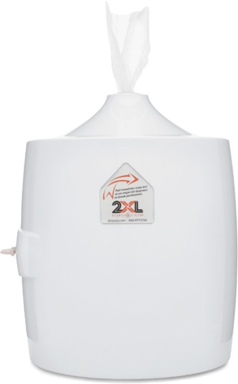 Gym Wipes Contemporary Wall Dispenser White