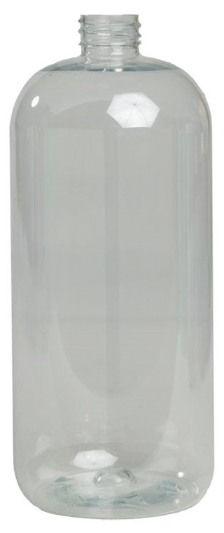 Clear 32 oz. Boston Round Pro PET Bottle