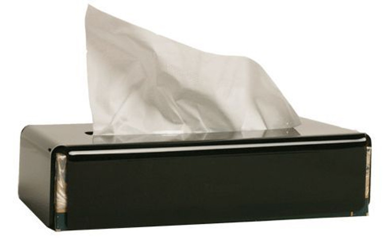 Black Acrylic Flat Tissue Holder