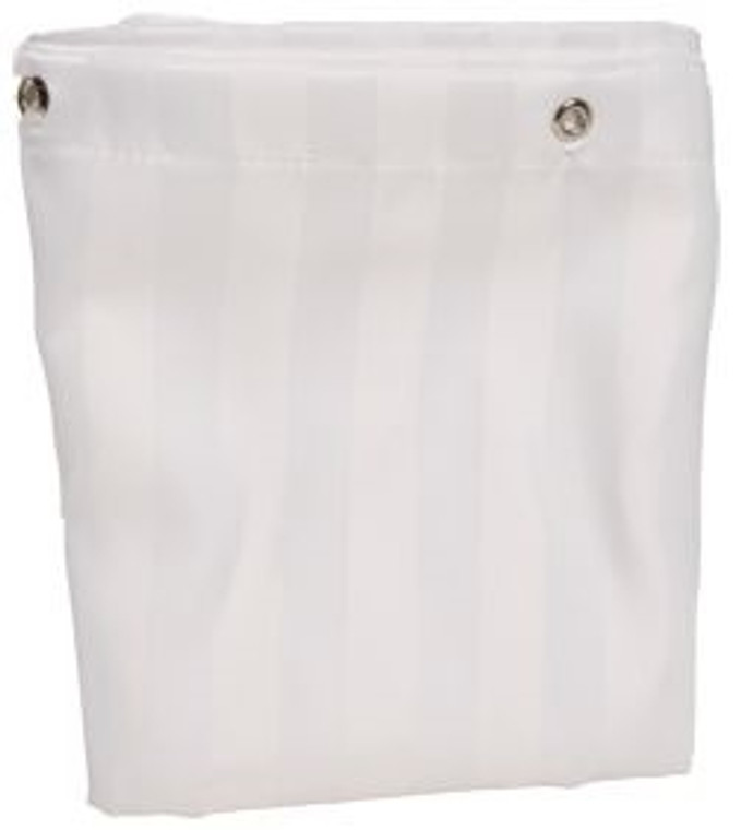 Polyester White Stripe Shower Curtain 72"w x 72" l