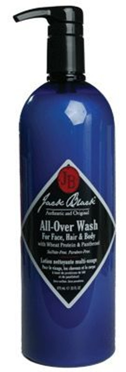 Jack Black All-Over Wash For Face, Hair & Body - 33 oz Pump